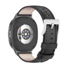 For Samsung Galaxy Watch8 / Watch8 Classic MIJOBS Genuine Leather Cowhide Watch Band(Black) - 3