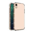 For iPhone XR Straight Edge Dual Bone-bits Shockproof TPU Clear Case - 3