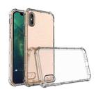 For iPhone XS Max Straight Edge Dual Bone-bits Shockproof TPU Clear Case - 1