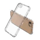 For iPhone SE 2022 / SE 2020 / 8 / 7 Straight Edge Dual Bone-bits Shockproof TPU Clear Case - 2