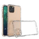 For iPhone 11 Pro Max Straight Edge Dual Bone-bits Shockproof TPU Clear Case - 1
