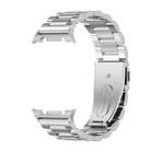 For Samsung Galaxy Watch8 / Watch8 Classic MIJOBS Three Beads Stainless Steel Watch Band(Silver) - 2