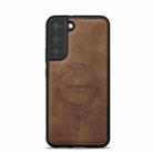 For Samsung Galaxy S21 FE 5G LC.IMEEKE L6 Series MagSafe Magnetic Phone Case(Brown) - 2