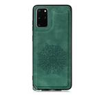 For Samsung Galaxy Note20 Mandala Embossed PU + TPU Case with Holder & Card Slots & Photo Frame & Hand Strap(Green) - 2