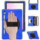 For Samsung Galaxy Tab S11 2025 Rotatable Holder Silicone Hybrid PC Tablet Case with Shoulder Strap(Blue) - 2