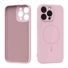 For iPhone 13 Pro ABEEL Skin-friendly Feel Magsafe Liquid Silicone Phone Case(Pink) - 1