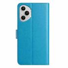 For Honor 400 Pro Global 160.8mm Lambskin 8-card Slot Leather Phone Case(Light Blue) - 3