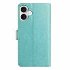 For iPhone 17 Lambskin 8-card Slot Leather Phone Case(Green) - 3