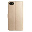 For iPhone SE 2022 / SE 2020 / 8 Lambskin 8-card Slot Leather Phone Case(Gold) - 3
