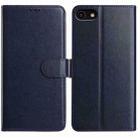 For iPhone SE 2022 / SE 2020 / 8 Lambskin 8-card Slot Leather Phone Case(Dark Blue) - 1