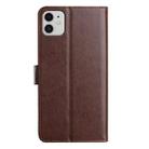 For iPhone 11 Lambskin 8-card Slot Leather Phone Case(Brown) - 3