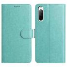 For Sony Xperia 10 V Lambskin 8-card Slot Leather Phone Case(Green) - 1
