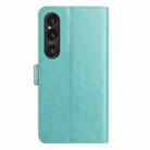 For Sony Xperia 1 VI Lambskin 8-card Slot Leather Phone Case(Green) - 3