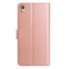 For Sony Xperia Z4v Lambskin 8-card Slot Leather Phone Case(Rose Gold) - 3