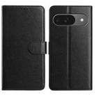 For Google Pixel 10 Pro Lambskin 8-card Slot Leather Phone Case(Black) - 1