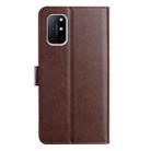 For OnePlus 8T Lambskin 8-card Slot Leather Phone Case(Brown) - 3