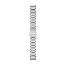 For Garmin 22mm Curved Safety Buckle Titanium Alloy Quick Release Watch Band(Silver) - 3
