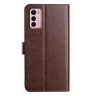 For Motorola Moto G42 Lambskin 8-card Slot Leather Phone Case(Brown) - 3