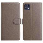 For Motorola Moto G50 5G Lambskin 8-card Slot Leather Phone Case(Grey) - 1