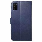 For Samsung Galaxy A41 Lambskin 8-card Slot Leather Phone Case(Dark Blue) - 3