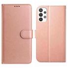 For Samsung Galaxy A52 5G Lambskin 8-card Slot Leather Phone Case(Rose Gold) - 1