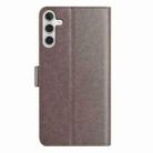 For Samsung Galaxy A55 5G Lambskin 8-card Slot Leather Phone Case(Grey) - 3