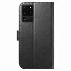 For Samsung Galaxy S20 Ultra 5G Lambskin 8-card Slot Leather Phone Case(Black) - 3