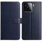 For Xiaomi 15T 5G Lambskin 8-card Slot Leather Phone Case(Dark Blue) - 1