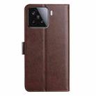 For Xiaomi 15T Pro 5G Lambskin 8-card Slot Leather Phone Case(Brown) - 3