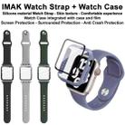 For Apple Watch SE 1/2/3/Series 4/5/6 40mm imak Integrated Case and Film with Silicone Strap(Black) - 3