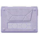 For MacBook Pro 16.2 inch A3403 / A3186 Fabric Texture Pro Magnetic Holder Laptop Protective Case(Purple) - 3