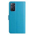 For Redmi Note 11 Pro 5G Global Lambskin 8-card Slot Leather Phone Case(Light Blue) - 3