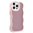 For iPhone 15 Pro Max Big Wave Skin Feel Phone Case(Pink) - 1