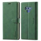 For Samsung Galaxy Note 9 Forwenw F1 Series Matte Strong Magnetism Horizontal Flip Leather Case with Holder & Card Slots & Wallet & Photo Frame(Green) - 1