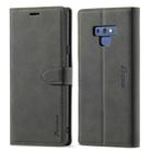 For Samsung Galaxy Note 9 Forwenw F1 Series Matte Strong Magnetism Horizontal Flip Leather Case with Holder & Card Slots & Wallet & Photo Frame(Black) - 1