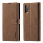 For Samsung Galaxy Note 10 Forwenw F1 Series Matte Strong Magnetism Horizontal Flip Leather Case with Holder & Card Slots & Wallet & Photo Frame(Brown) - 1
