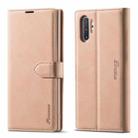 For Samsung Galaxy Note 10+ Forwenw F1 Series Matte Strong Magnetism Horizontal Flip Leather Case with Holder & Card Slots & Wallet & Photo Frame(Rose Gold) - 1
