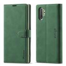 For Samsung Galaxy Note 10+ Forwenw F1 Series Matte Strong Magnetism Horizontal Flip Leather Case with Holder & Card Slots & Wallet & Photo Frame(Green) - 1