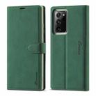 For Samsung Galaxy Note20 Forwenw F1 Series Matte Strong Magnetism Horizontal Flip Leather Case with Holder & Card Slots & Wallet & Photo Frame(Green) - 1
