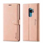 For Samsung Galaxy S9 Forwenw F1 Series Matte Strong Magnetism Horizontal Flip Leather Case with Holder & Card Slots & Wallet & Photo Frame(Rose Gold) - 1