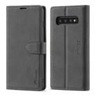 For Samsung Galaxy S10 Forwenw F1 Series Matte Strong Magnetism Horizontal Flip Leather Case with Holder & Card Slots & Wallet & Photo Frame(Black) - 1