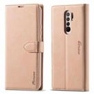 For Xiaomi Redmi 9 Forwenw F1 Series Matte Strong Magnetism Horizontal Flip Leather Case with Holder & Card Slots & Wallet & Photo Frame(Rose Gold) - 1