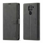 For Xiaomi Redmi Note 9 Forwenw F1 Series Matte Strong Magnetism Horizontal Flip Leather Case with Holder & Card Slots & Wallet & Photo Frame(Black) - 1