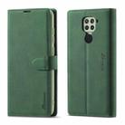 For Xiaomi Redmi Note 9 Forwenw F1 Series Matte Strong Magnetism Horizontal Flip Leather Case with Holder & Card Slots & Wallet & Photo Frame(Green) - 1