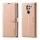 For Xiaomi Redmi Note 9 Forwenw F1 Series Matte Strong Magnetism Horizontal Flip Leather Case with Holder & Card Slots & Wallet & Photo Frame(Rose Gold) - 1