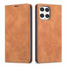 For iPhone 12 / 12 Pro Forwenw Dream Series Magnetic Oil Edge Horizontal Flip Leather Case with Holder & Card Slot & Photo Frame & Wallet(Brown) - 1