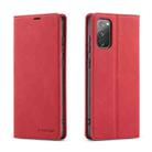 For Samsung Galaxy S20 FE Forwenw Dream Series Magnetic Oil Edge Horizontal Flip Leather Case with Holder & Card Slot & Photo Frame & Wallet(Red) - 1