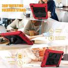 For Samsung Galaxy Tab A7 10.4 (2020) T500/T505 Contrast Color Robot Shockproof Silicone + PC Protective Case with Holder(Red Black) - 2