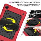 For Samsung Galaxy Tab A7 10.4 (2020) T500/T505 Contrast Color Robot Shockproof Silicone + PC Protective Case with Holder(Red Black) - 4