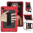 For Samsung Galaxy Tab A7 10.4 (2020) T500/T505 Contrast Color Robot Shockproof Silicone + PC Protective Case with Holder(Red Black) - 5